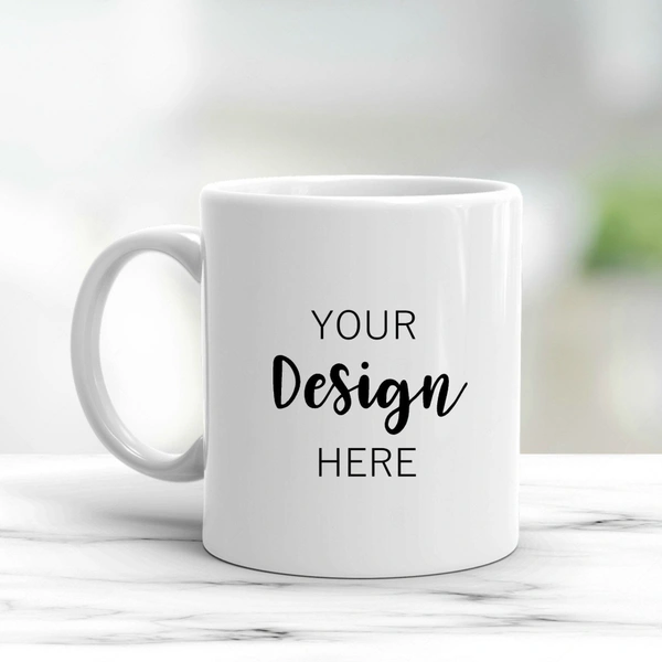 Personalized White Coffee Mug 325ml – Custom Photo, Logo & Text Printing - 50 Qty