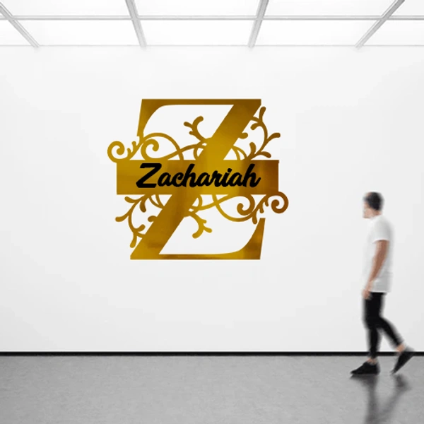 Z - 12x12" Inch Monochrome Acrylic Letter - Member Price