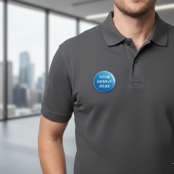 58MM Personalized Round Badge with Pin - 300 Qty