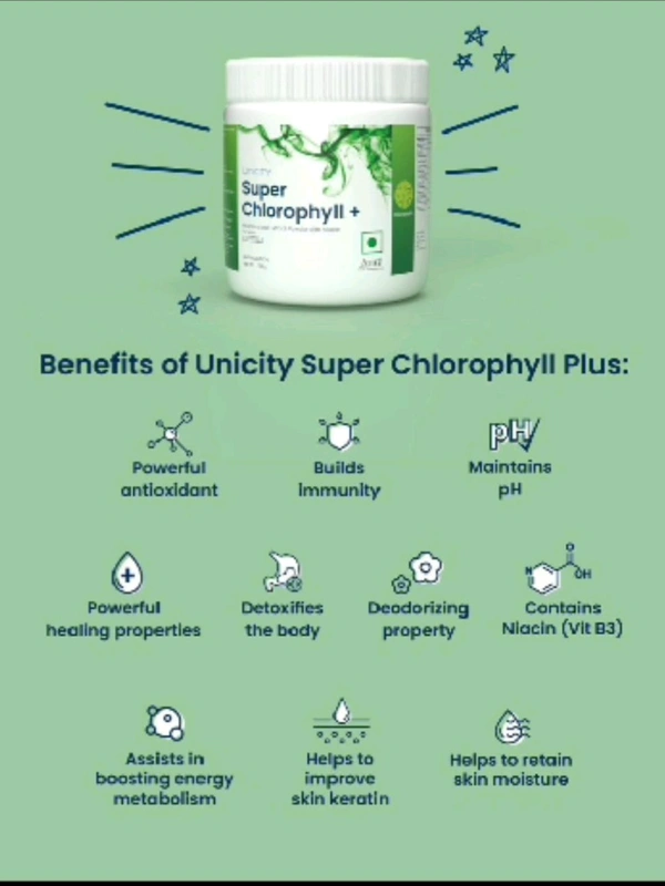 UNICITY SUPER CHLOROPHYLL PLUS IN - CAN, Green