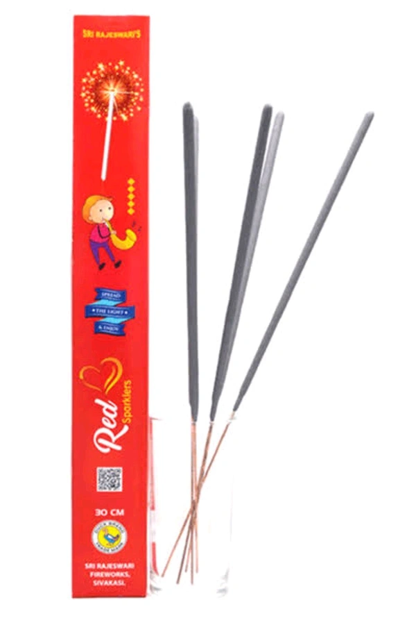 30 CM RED COLOR SPARKLERS 