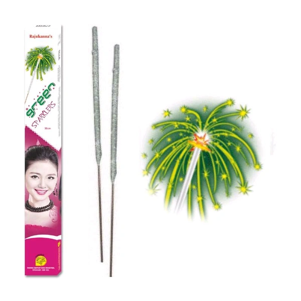 30 CM GREEN SPARKLERS 