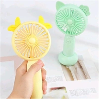 Desk Fan Cooling Fan Charging Fans Mini Desktop Handheld Adjustable 2 Speed Fawn Electric Fan Light Quiet Travel Outdoor Cooling Fans Portable Table Fan for Home Office