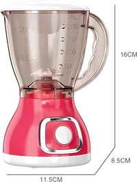 Patna Toys Kids Mini Juicer Playset with Spinning Blade, Lights, and Toy Fruits – Realistic Kitchen Appliance Set for Girls Best Gift for Kids