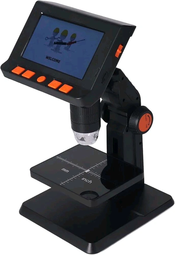 Digital Electronics Microscope 1000x 4.3inch Lcd Portable 1080HD With 8 High Brightness Led 180 Degree Adjustments .