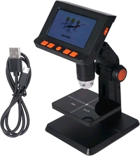 Digital Electronics Microscope 1000x 4.3inch Lcd Portable 1080HD With 8 High Brightness Led 180 Degree Adjustments .
