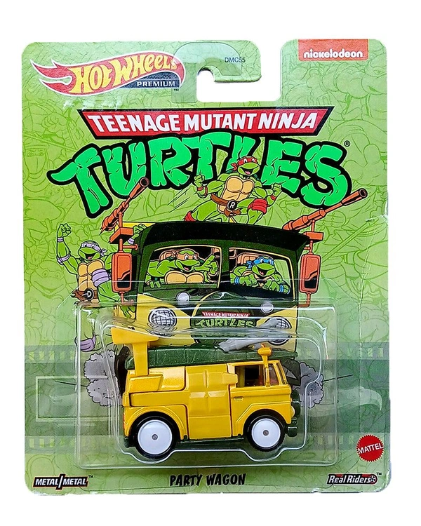 Hot Wheels Teenage Mutant Ninja Turtles Party Wagon - Yellow / Green