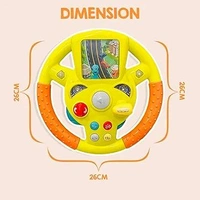 Patna Toys Activity Toys Steering Wheels With Automatic Gears Lights And Music For Kids