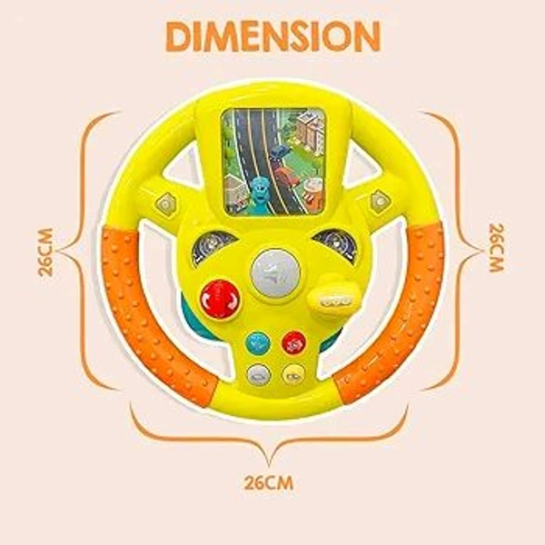 Patna Toys Activity Toys Steering Wheels With Automatic Gears Lights And Music For Kids