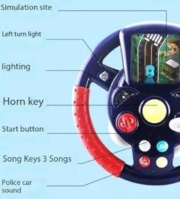 Patna Toys Activity Toys Steering Wheels With Automatic Gears Lights And Music For Kids
