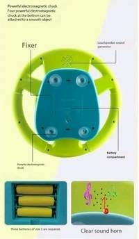 Patna Toys Activity Toys Steering Wheels With Automatic Gears Lights And Music For Kids