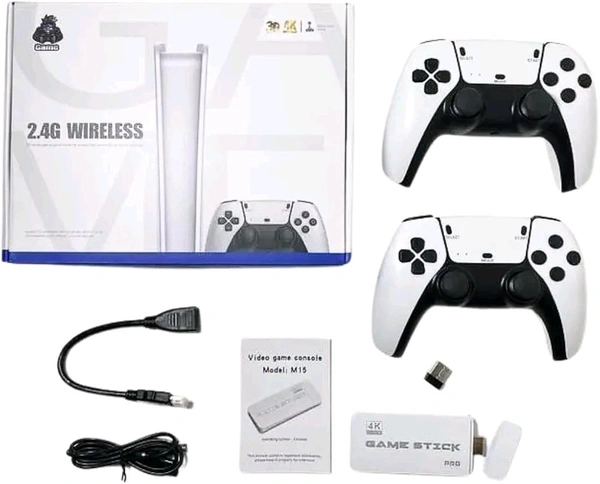 Patna Toys 3D 4K Retro Gaming Console | 20,000+ Preloaded Games | HDMI Plug & Play Game Stick | Wireless TV Game System | Classic Arcade Emulator | Dual 2.4G Controllers | 64GB Mini Game Box


