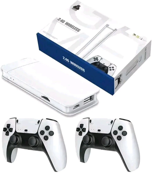 Patna Toys 3D 4K Retro Gaming Console | 20,000+ Preloaded Games | HDMI Plug & Play Game Stick | Wireless TV Game System | Classic Arcade Emulator | Dual 2.4G Controllers | 64GB Mini Game Box


