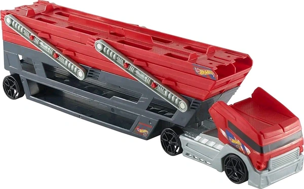Hot Wheels Plastic Mega Hauler Truck, Stores More Than 50 Cars, Multicolor
