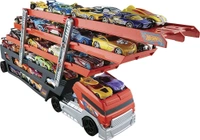 Hot Wheels Plastic Mega Hauler Truck, Stores More Than 50 Cars, Multicolor