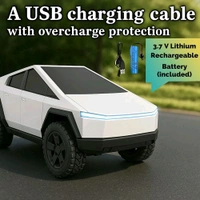 Tesla Cybertruck Remote Control Simulation High Speed Racing Car All-Terrain with Rechargeable 27Mhz Radio-Controlled Working Dazzling Lights for Kids of Age 14+ (RC Tesla Truck)