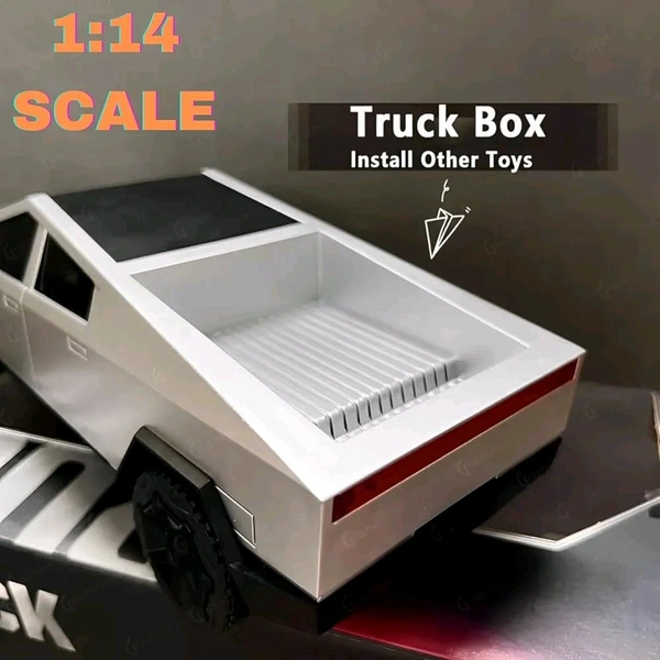 Tesla Cybertruck Remote Control Simulation High Speed Racing Car All-Terrain with Rechargeable 27Mhz Radio-Controlled Working Dazzling Lights for Kids of Age 14+ (RC Tesla Truck)