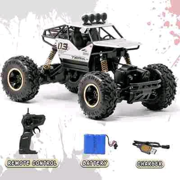 Rock Crawler RC Cars Remote Control Car 4x4 RTR Monster Truck 2.4Ghz High-speed Remote Control Off-road Cars All Terrain Beginner Hobby Toy Cars Gravel Grassland RC Vehicle For All Adults And Children