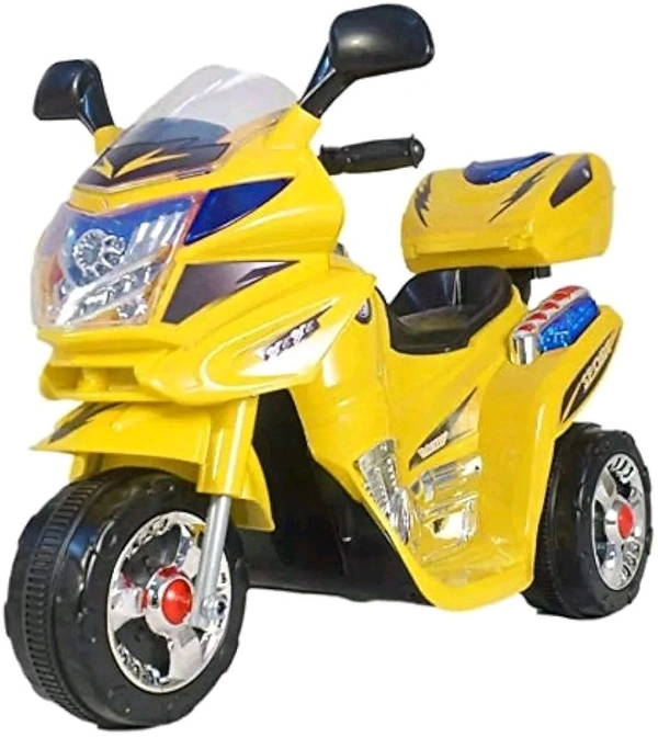 HOT GARAGE Hot Garage Baby Battery Operated with Musical Sound and Back Basket 3-Wheel Battery Operated Ride On Bike with Music, Horn, Headlights with 25 Kg Weight Capacity for Your Kids SE-BOB-41