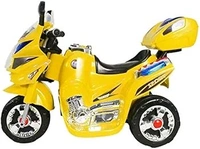 HOT GARAGE Hot Garage Baby Battery Operated with Musical Sound and Back Basket 3-Wheel Battery Operated Ride On Bike with Music, Horn, Headlights with 25 Kg Weight Capacity for Your Kids SE-BOB-41