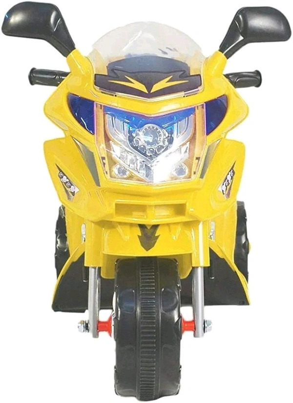 HOT GARAGE Hot Garage Baby Battery Operated with Musical Sound and Back Basket 3-Wheel Battery Operated Ride On Bike with Music, Horn, Headlights with 25 Kg Weight Capacity for Your Kids SE-BOB-41