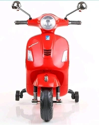 HOT GARAGE Hot Garage Rideon Vespa Scooty with Rechargeable Battery Operated Ride On for Kids |Electric Bike for Children [3 to 8 Years, Large] (red)
