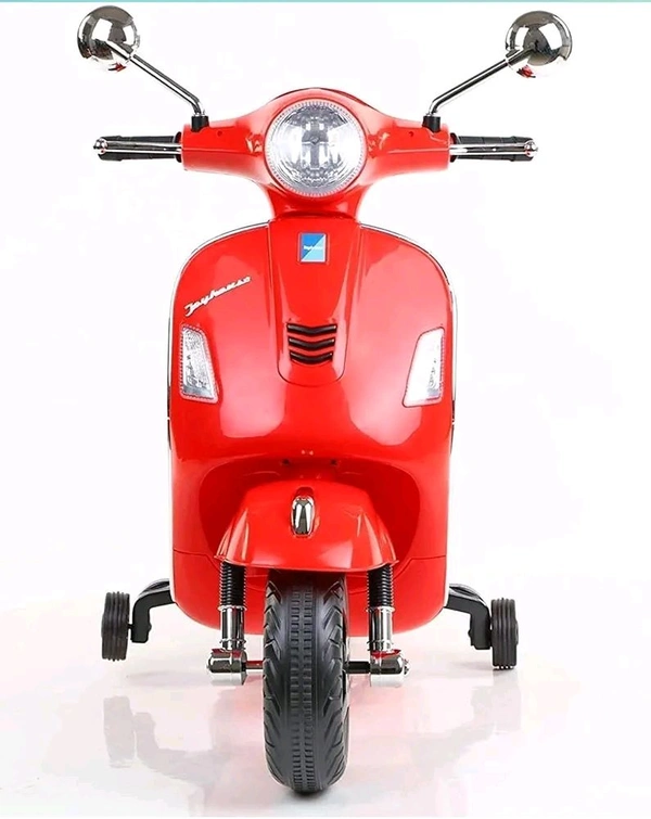 HOT GARAGE Hot Garage Rideon Vespa Scooty with Rechargeable Battery Operated Ride On for Kids |Electric Bike for Children [3 to 8 Years, Large] (red)
