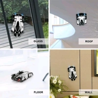 Patna Toys Gravity Defying RC Car Wall Climbing Remote Control Anti Ceiling Racing Toy, Dual Mode 360° Rotating LED Head RC Stunt Car (RED)
