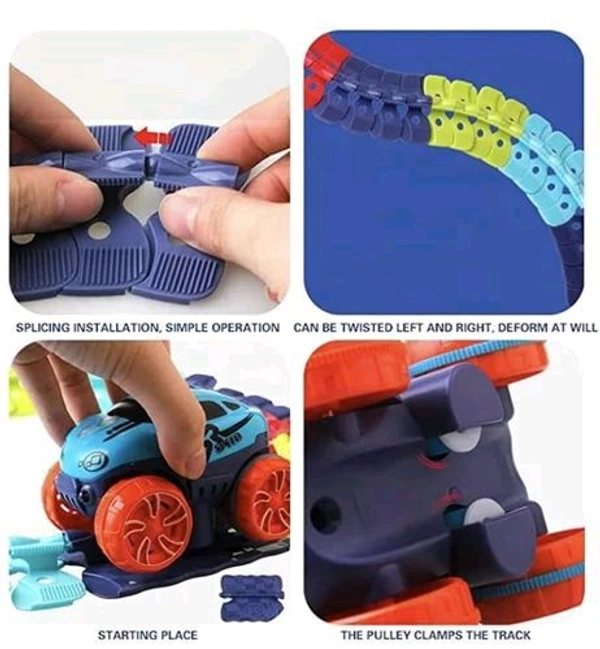 Kipa Gaming Monster Wheels Speedy Car with Flexi Track, 3Y+, Multicolour 