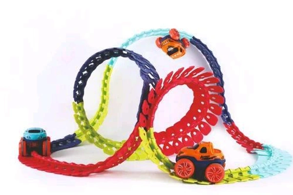 Kipa Gaming Monster Wheels Speedy Car with Flexi Track, 3Y+, Multicolour 