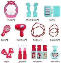 Patna Toys Makeup Kit for Girls Toys, Beauty Set for Kids Girls, All Makeup Set Accessories for Kids Girls (Makeup Set Travel Trolley Bag), Multicolor
