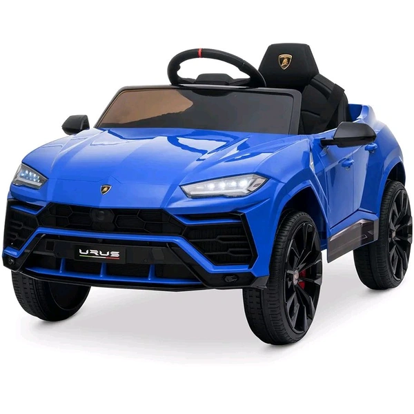 HOT GARAGE Hot Garage Ride On Car 12V Lamborghini Urus Kids Electric Vehicle Toy w/Parent Remote Control, Horn, Radio, Port, AUX, Spring Suspension, Opening Door, LED Light - Blue
