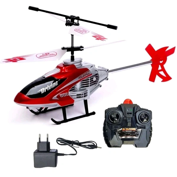 Patna Toys Remote Control Velocity Flying Helicopter with Unbreakable Blades, Infrared Sensors & Light, 2D/2.5D Transmitter Chargeable Helicopter Toy for Kids
