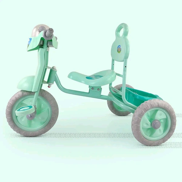 DASH Dash Vega Kids Musical Tricycle with Rear Storage Basket, Foot Rest, Back Support, Adjustable Canopy & Parent Control Push Handle, Capacity Upto 20 kg for Kids (1 to 4 Years, Green)


