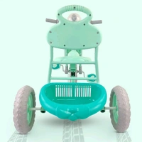 DASH Dash Vega Kids Musical Tricycle with Rear Storage Basket, Foot Rest, Back Support, Adjustable Canopy & Parent Control Push Handle, Capacity Upto 20 kg for Kids (1 to 4 Years, Green)


