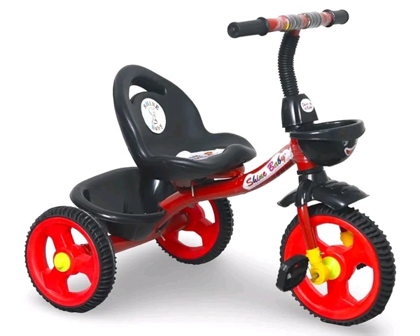 Kids Rambo Toy Tricycle for 2-5 Years | Heavy Duty Metal Body | Dual Storage Basket Trike | Pedal Trike for Boys & Girls | Safe & Durable Design | Indoor & Outdoor Toy Tricycle (Red)