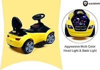 Hot Garage Kids car Battery Operated with USB & Bluetooth Support Music System | Electric Car for Kids Foot Accelerator | Without Remote Control | for 1 Year to 5 Year Kids | Best Gifting Item (Yellow)