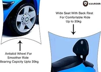 Hot Garage Kids car Battery Operated with USB & Bluetooth Support Music System | Electric Car for Kids Foot Accelerator | Without Remote Control | for 1 Year to 5 Year Kids | Best Gifting Item (Blue)