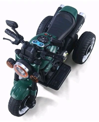 Hot Garage 6V Battery Operated Electric Ride-On Motorcycle for Kids UT-104 | Music Panel, USB Support, LED Lights | 1–5 Years (Green)


