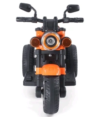 Hot Garage 6V Battery Operated Electric Ride-On Motorcycle for Kids UT-104 | Music Panel, USB Support, LED Lights | 1–5 Years (Orange)

