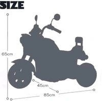 Happy Goods Battery Operated Bike for Kids,Ride On Toy Baby Bike with Light & Music Ride On Toy Kids Bike Rechargeable Battery Electric Scooter for Kids to Drive 2 to 6 Years