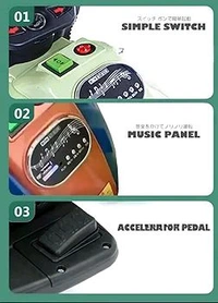 HOT GARAGE  Happy Goods Battery Operated Bike for Kids,Ride On Toy Baby Bike with Light & Music Ride On Toy Kids Bike Rechargeable Battery Electric Scooter for Kids to Drive (2 to 6)Years