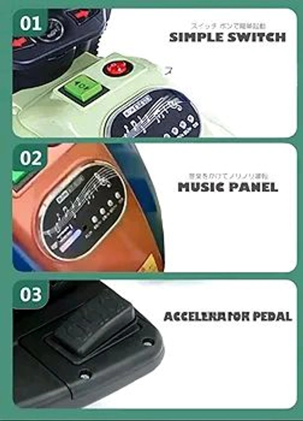 HOT GARAGE  Happy Goods Battery Operated Bike for Kids,Ride On Toy Baby Bike with Light & Music Ride On Toy Kids Bike Rechargeable Battery Electric Scooter for Kids to Drive (2 to 6)Years