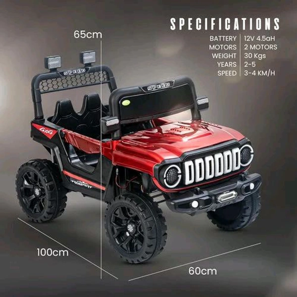 Hot Garage Mini Thar Jeep Black  ( 2to7Years)