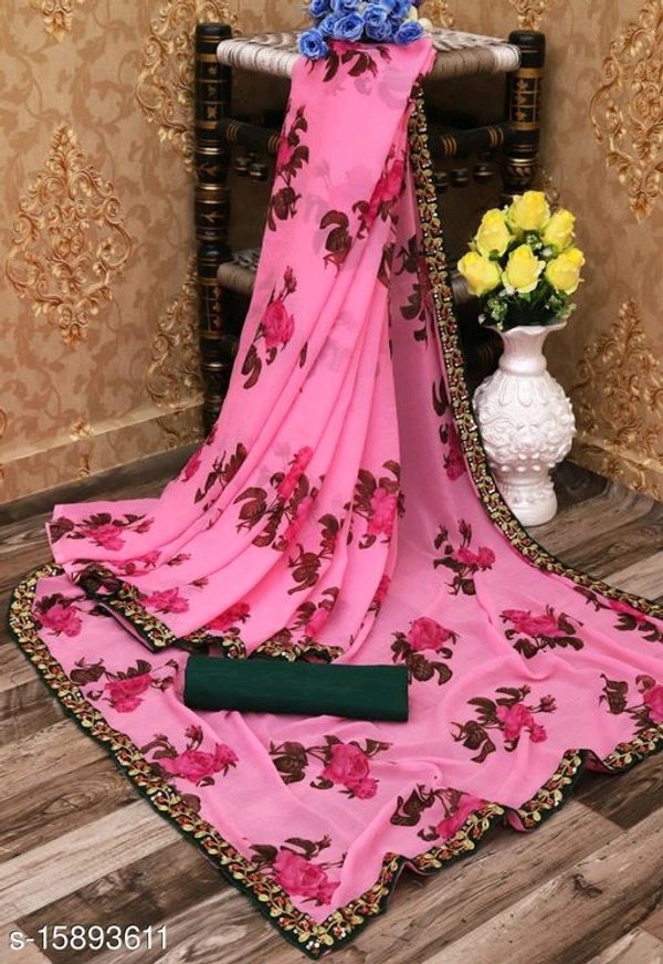 Woman Saree - Catalog Name:*Aagyeyi Attractive Sarees*Saree Fabric: GeorgetteBlouse: Running BlouseBlouse Fabric: , ,5.5