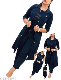 Women's 3 Piece Jumpsuit Dress With Shrug - Brown, M