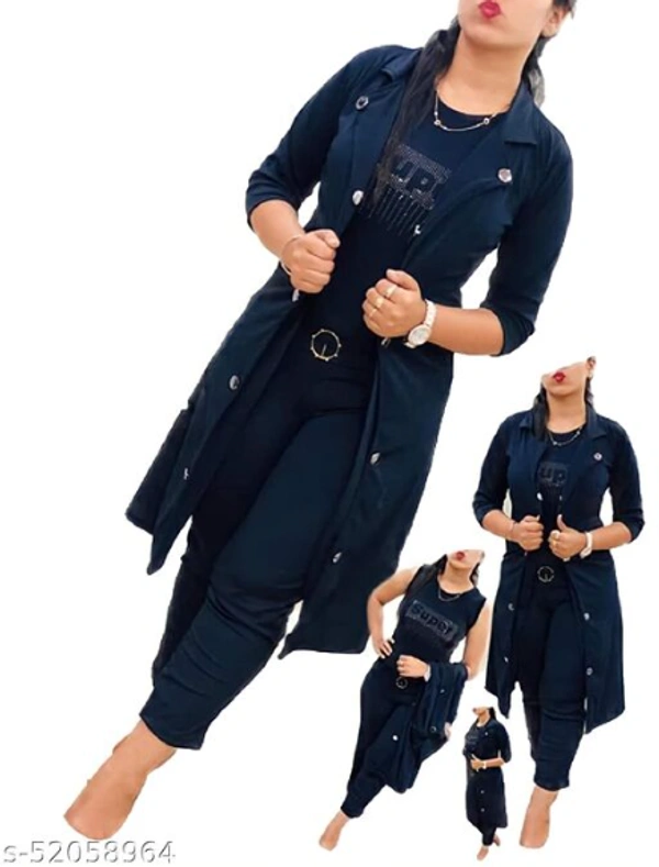 Women's 3 Piece Jumpsuit Dress With Shrug - Brown, M