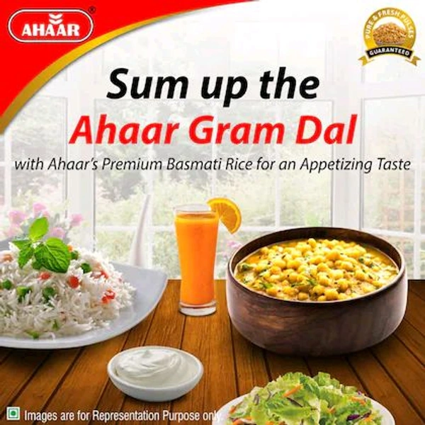 Ahaar 2Kg Chana Dal (1Kg x 2 Pack)