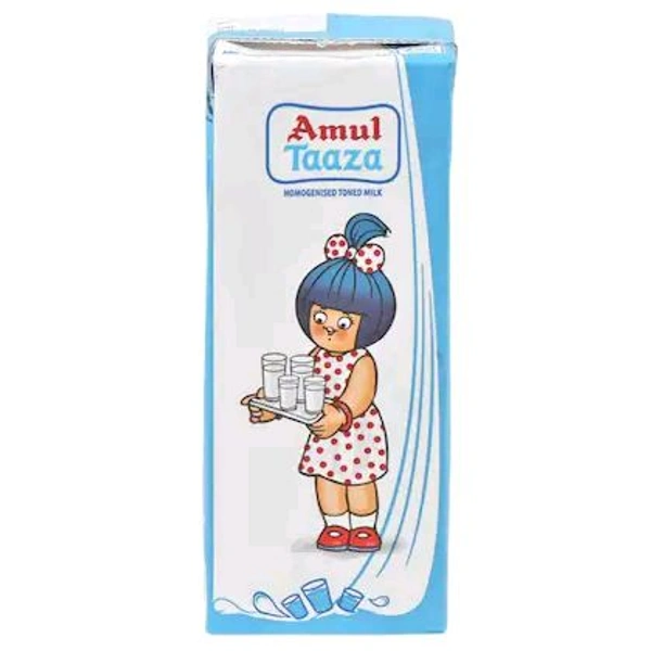 Amul Taaza Toned Milk (Tetra Pak)