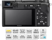 SONY Alpha ILCE-6100Y APS-C Mirrorless Camera with Dual Lens 16-50 mm & 55-210 mm Zoom Featuring Eye AF and 4K movie recording (Black) - Black, 24.2 MP